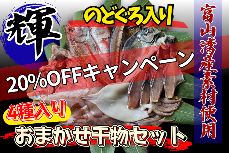富山湾産おまかせ干物セット「輝」
